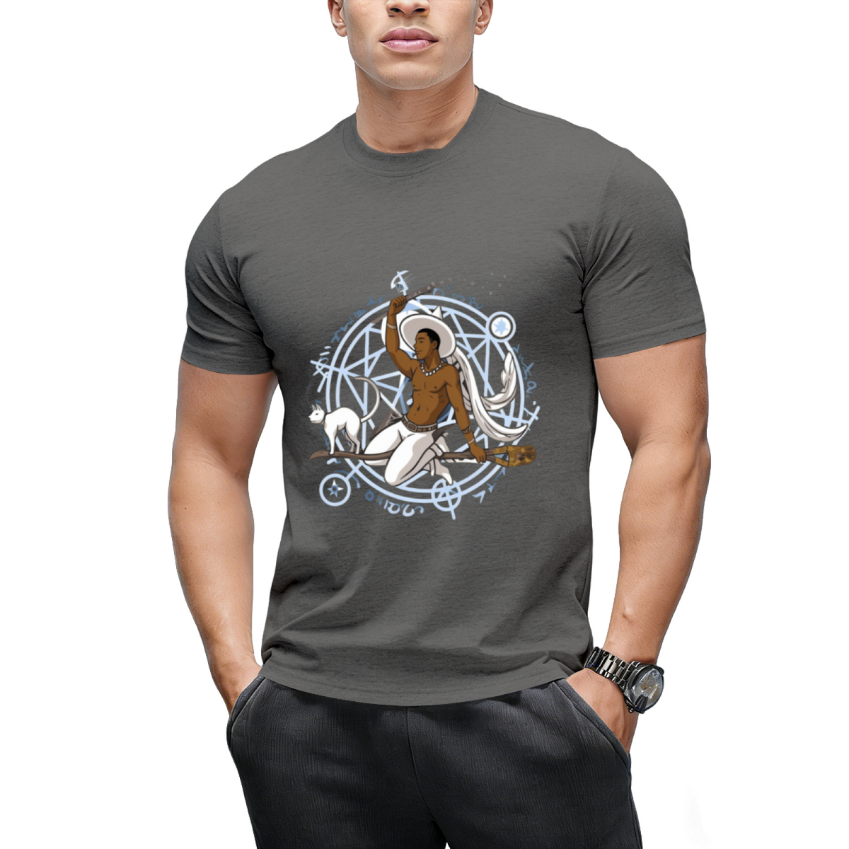 Witch Boy Diamond Graphic T-Shirt