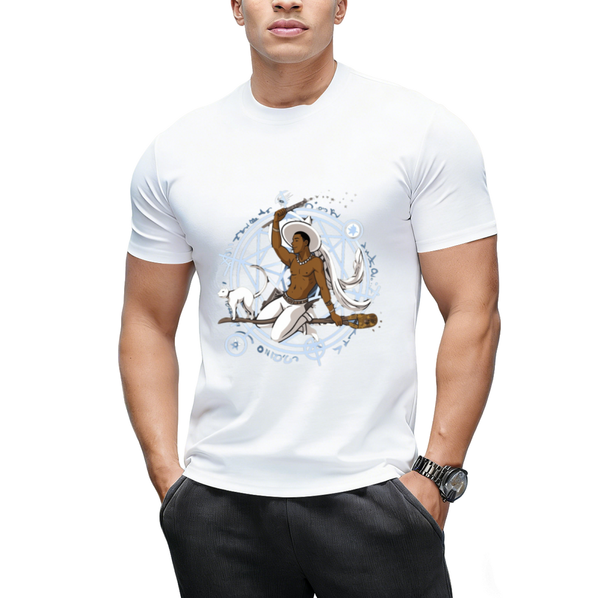 Witch Boy Diamond Graphic T-Shirt