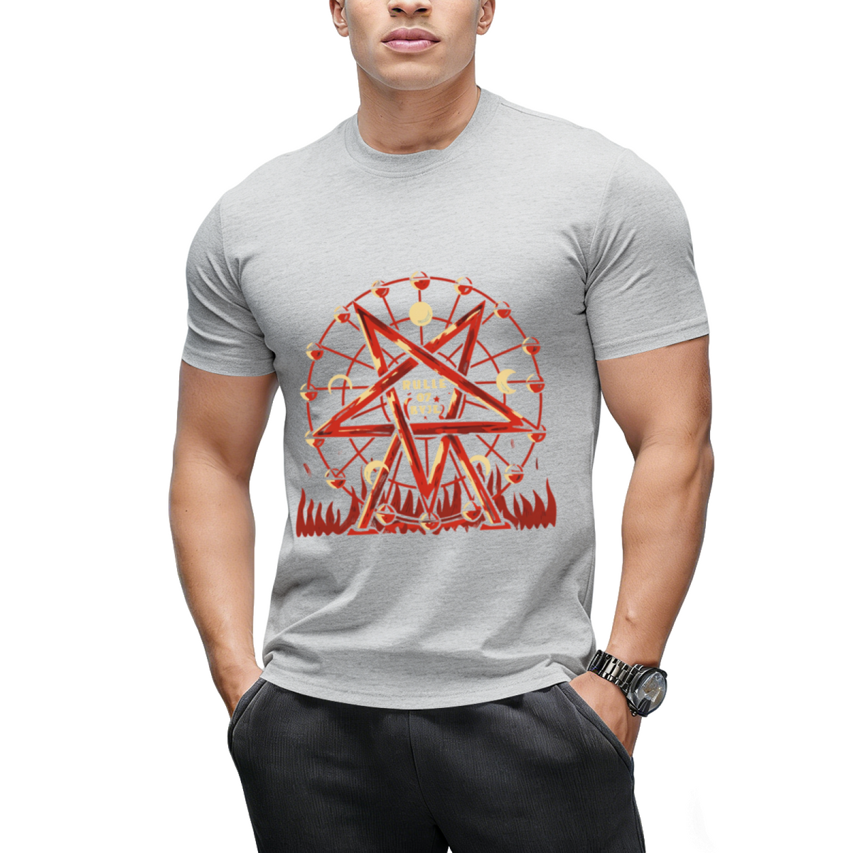 Wheel of Evil Graphic T-Shirt