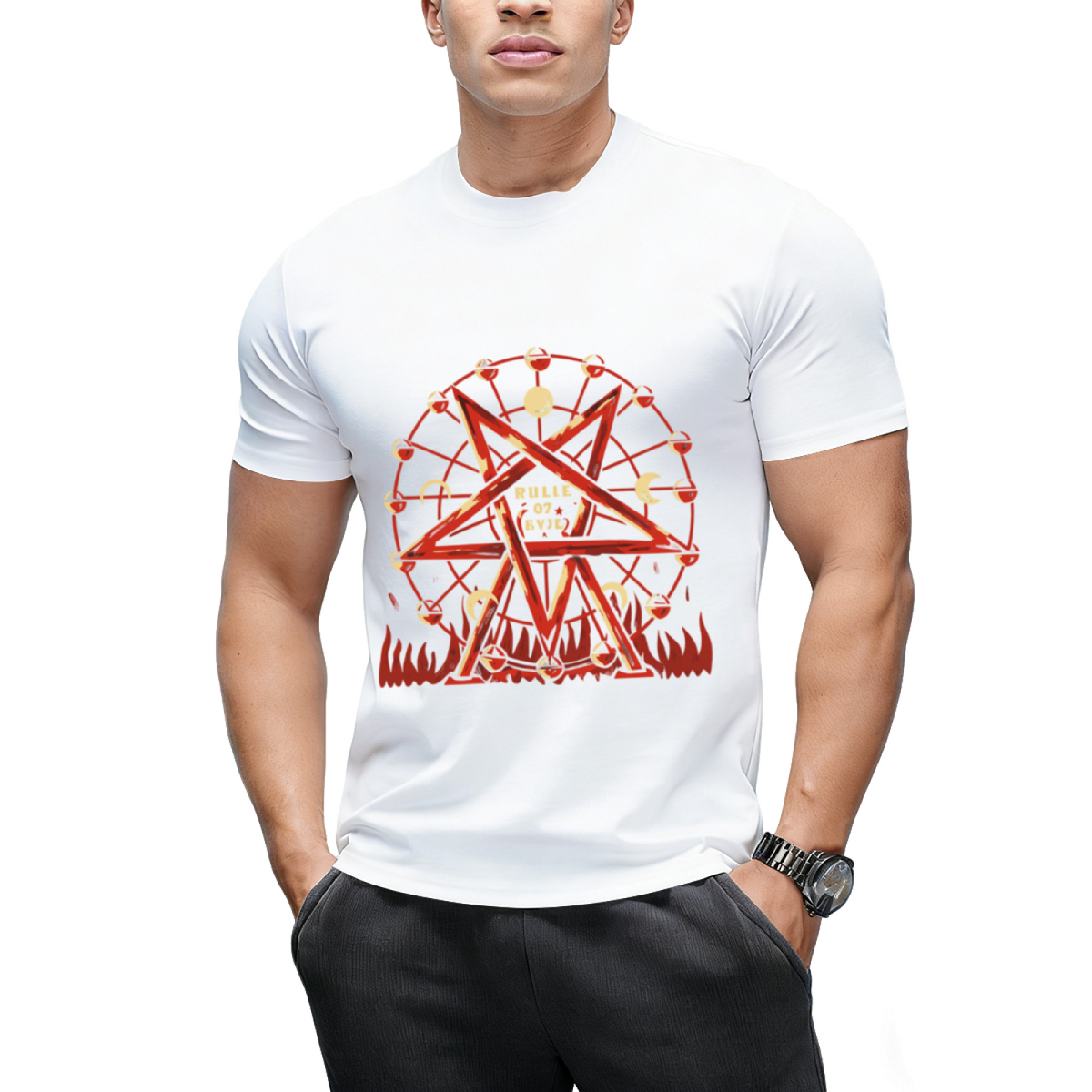 Wheel of Evil Graphic T-Shirt