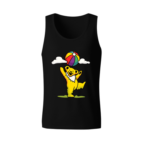 Grateful Dead Sunny Dancing Bear graphic tank top product image
