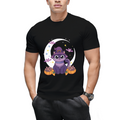 Pastel Goth Black Cat Witch Graphic T-Shirt