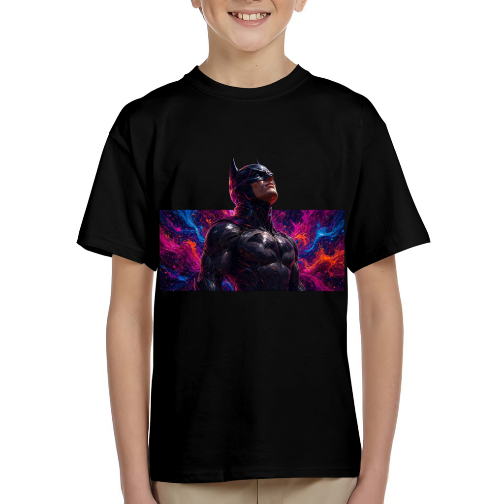 Neon Cowl Portrait Kid's T-Shirt for City Nights