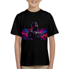 Neon Cowl Portrait Kid's T-Shirt for City Nights