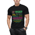 Wicked Colorful Quote Collage Graphic T-Shirt