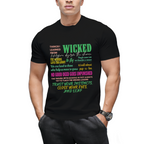 Wicked Colorful Quote Collage Graphic T-Shirt