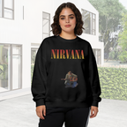 Crewneck sweatshirt product image with Kurt Cobain acoustic-guitar performance
