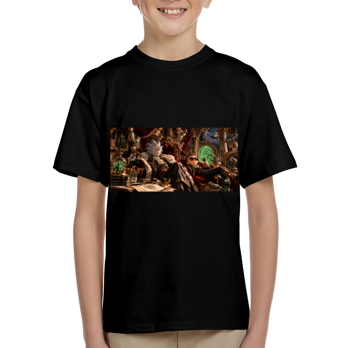 Portal Palace Portrait Kid's T-Shirt for Game Nights