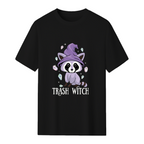 Trash Witch Raccoon Pastel Goth Graphic T-Shirt