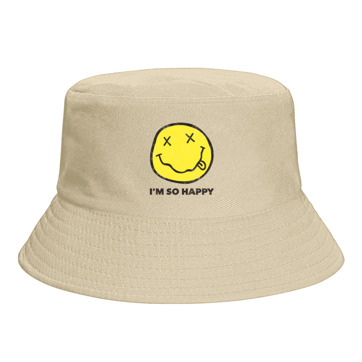 Nirvana I’m So Happy Smiley Bucket Hat