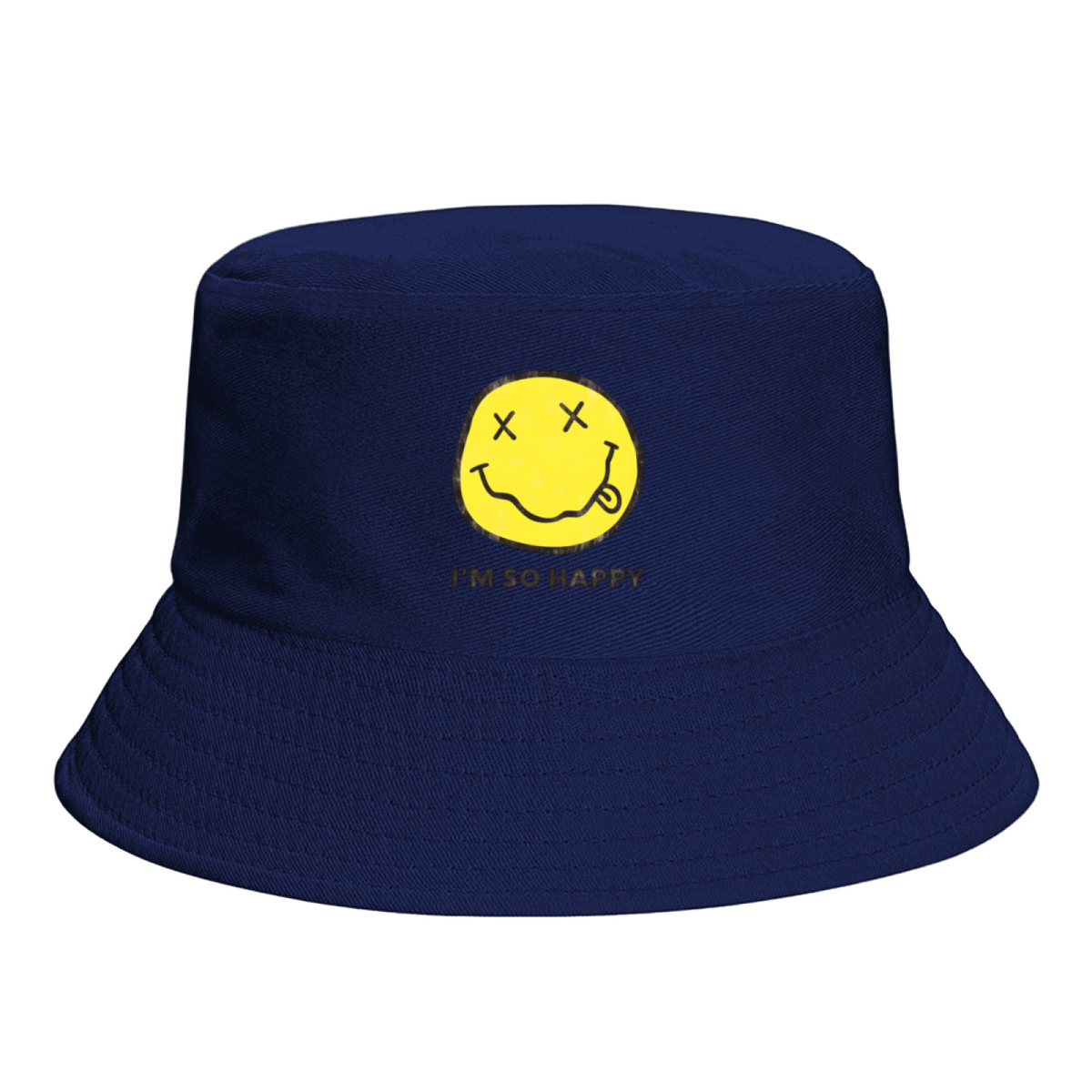 Nirvana I’m So Happy Smiley Bucket Hat