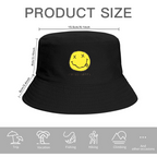 Nirvana I’m So Happy Smiley Bucket Hat product image with I’m So Happy smiley text design