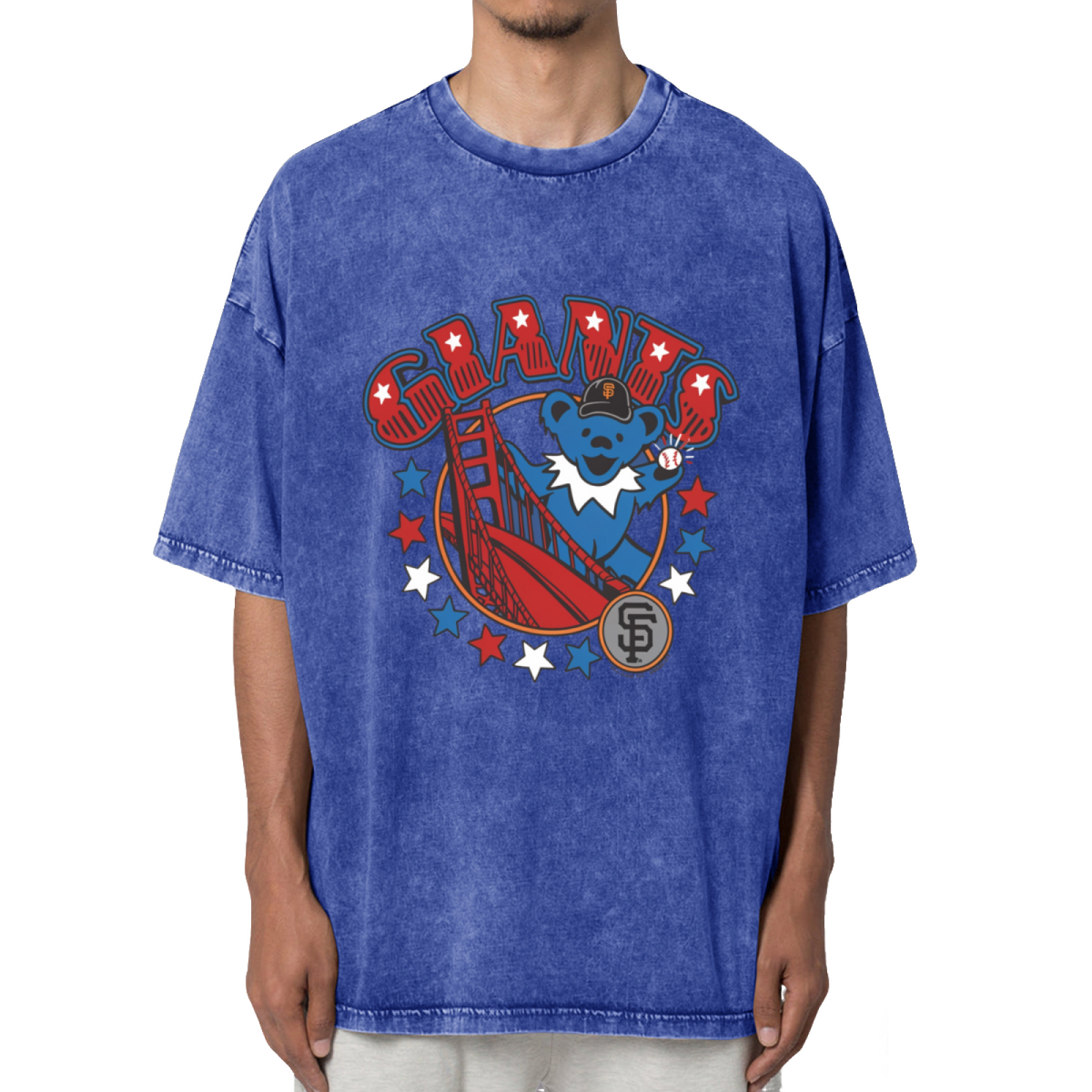 Grateful Dead Bear Washed Graphic T-Shirt