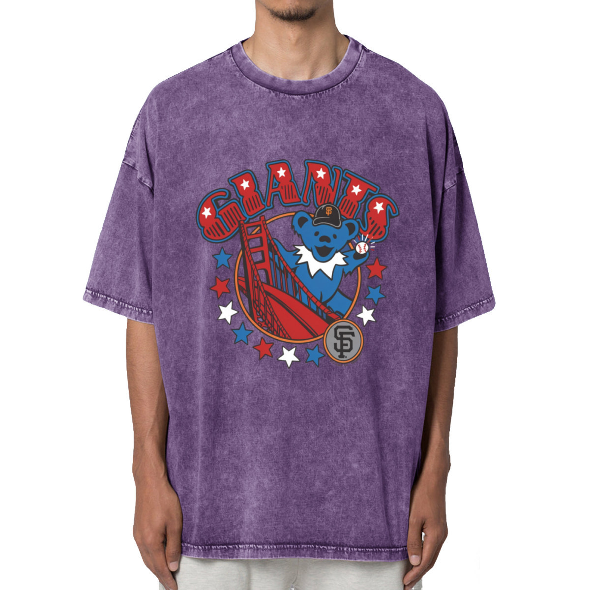 Grateful Dead Bear Washed Graphic T-Shirt