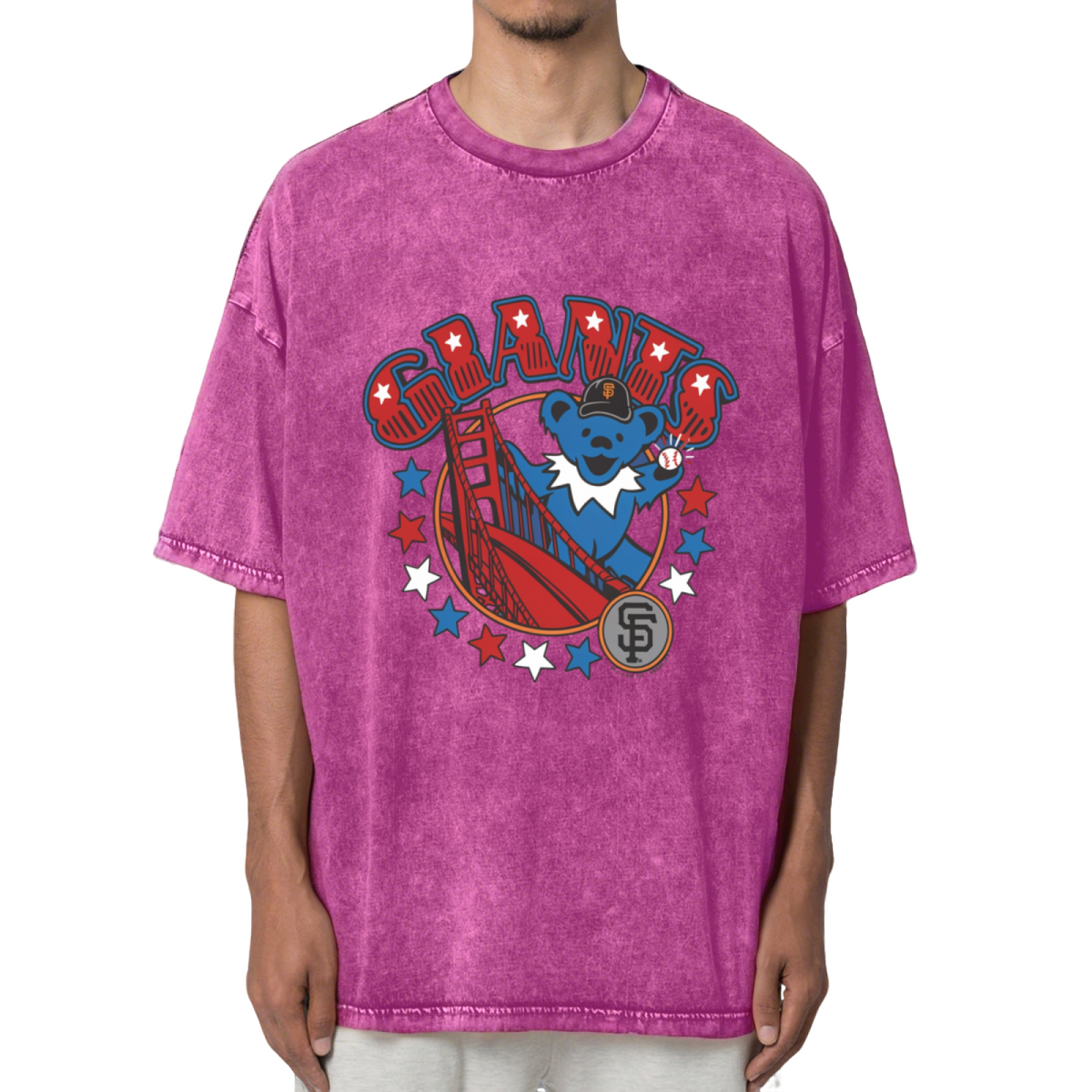 Grateful Dead Bear Washed Graphic T-Shirt