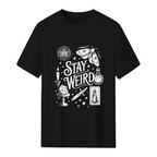 Stay Weird Witchy Vibes Halloween Graphic T-Shirt