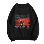 Crewneck sweatshirt product image with red-toned Nevermind album graphic