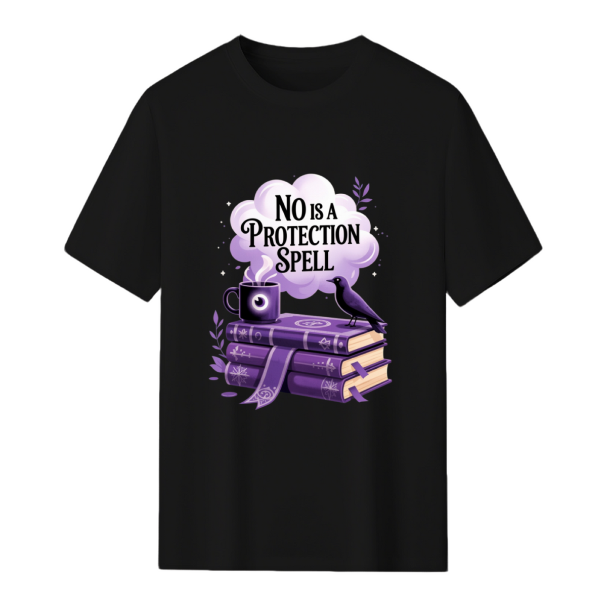 No Is a Protection Spell Graphic T-Shirt