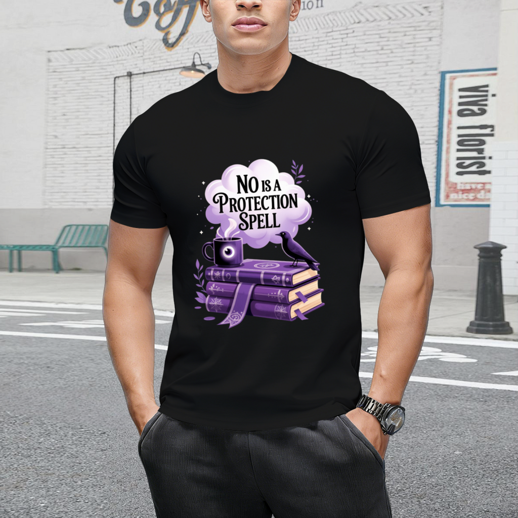 No Is a Protection Spell Graphic T-Shirt