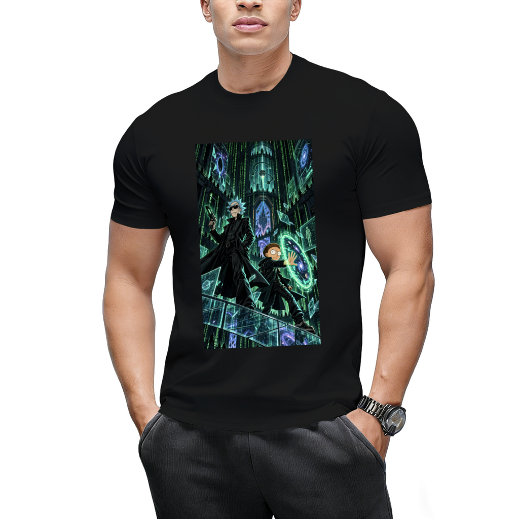 Emerald Cyber Cathedral Men's T-Shirt for Game Nights