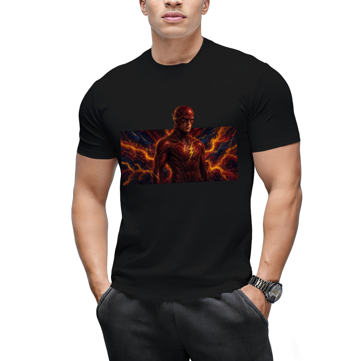 Electric Resolve Men's T-Shirt for Evening Outings