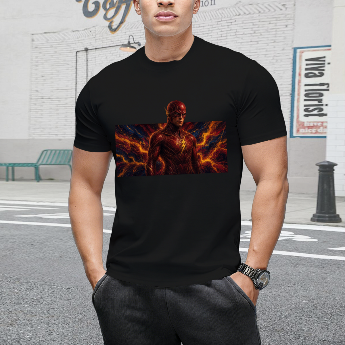Electric Resolve Men's T-Shirt for Evening Outings