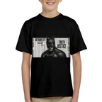 Monochrome Mask Collage Kid's T-Shirt for Daily Outfits