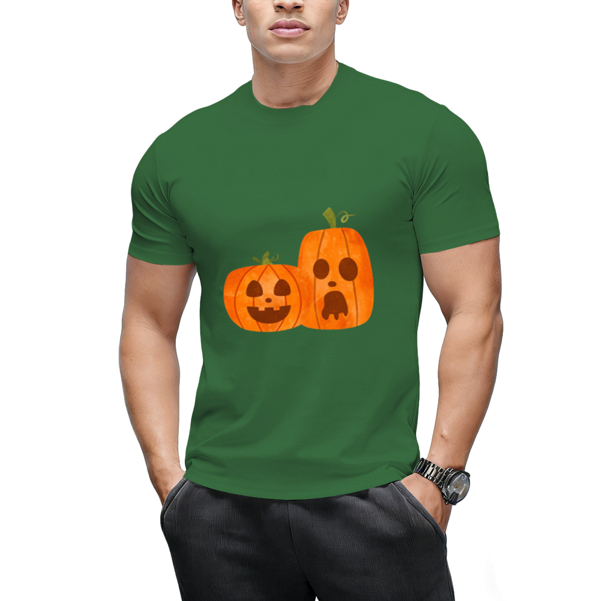 Spooky Pumpkins Graphic T-Shirt
