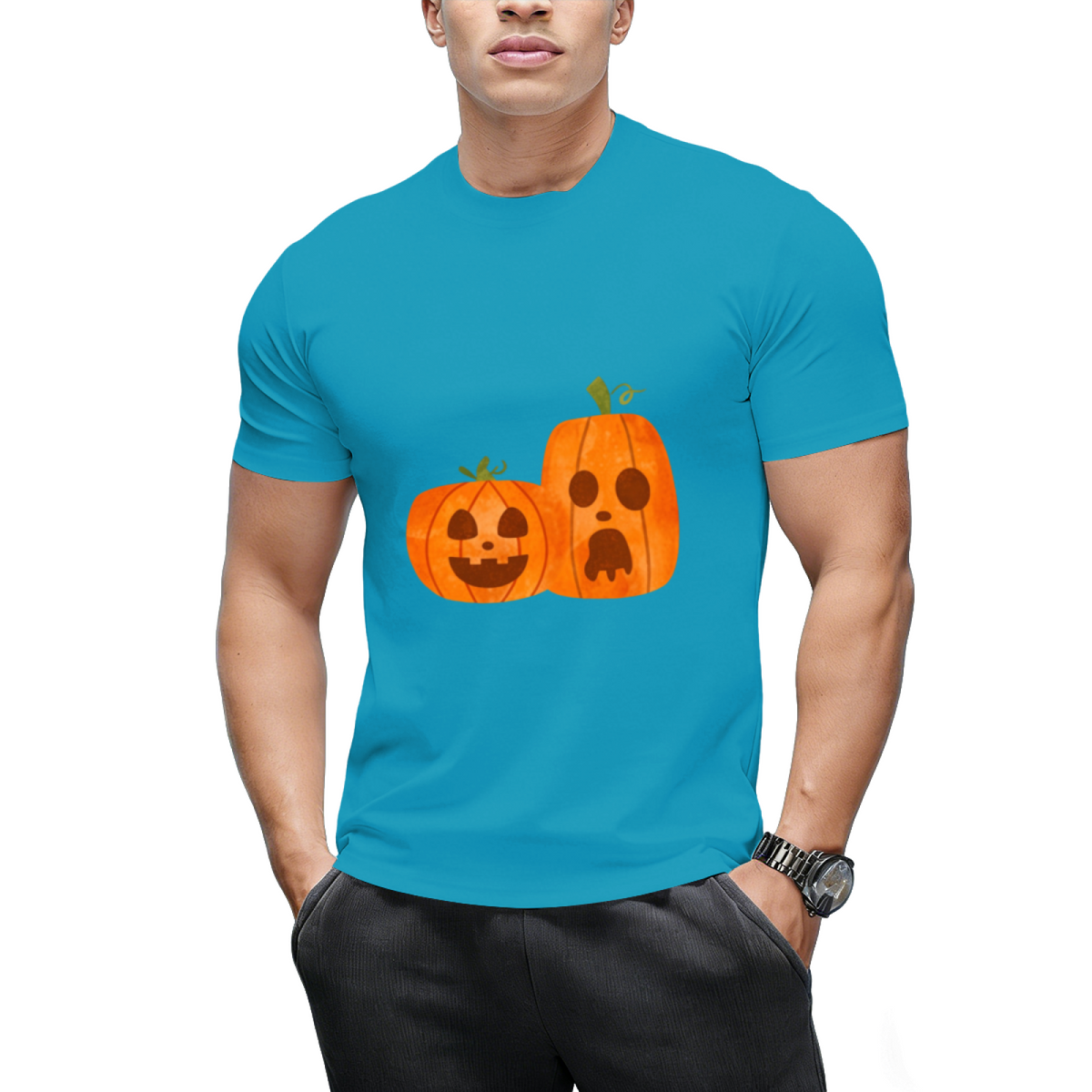 Spooky Pumpkins Graphic T-Shirt