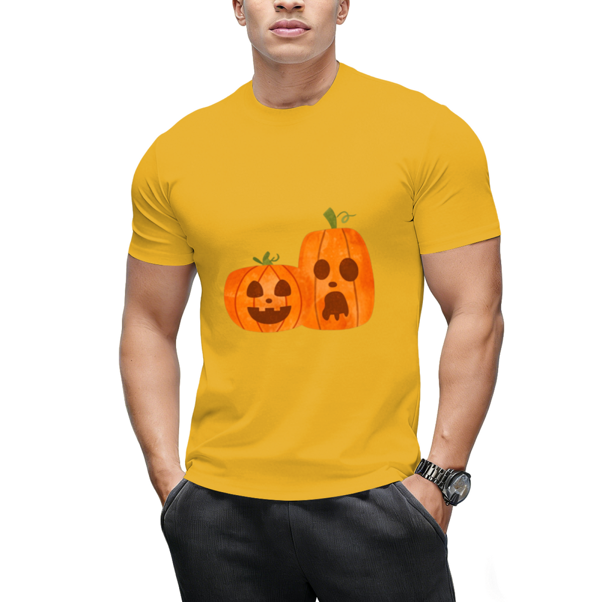 Spooky Pumpkins Graphic T-Shirt