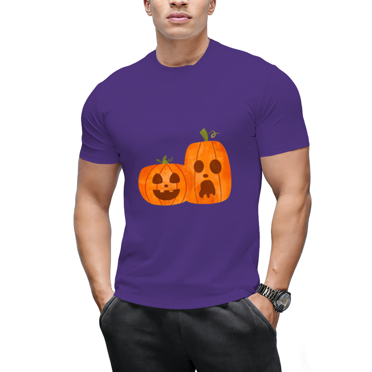 Spooky Pumpkins Graphic T-Shirt