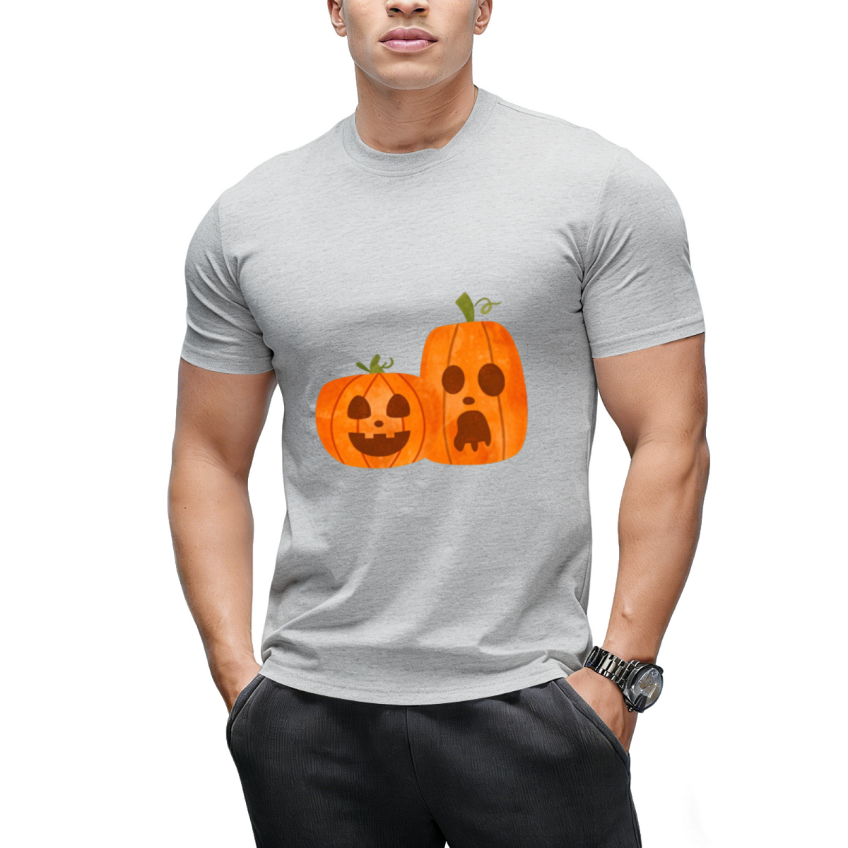 Spooky Pumpkins Graphic T-Shirt