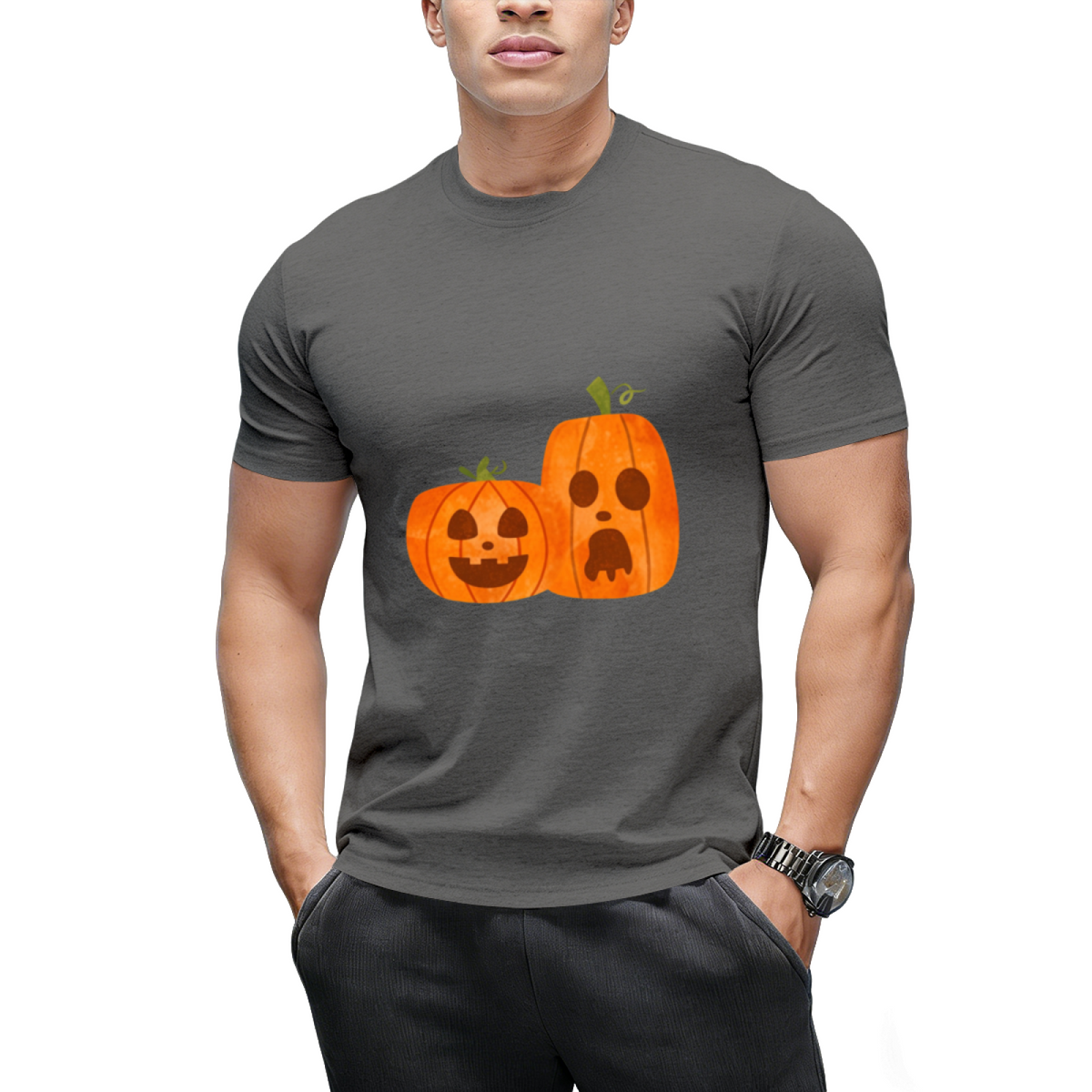 Spooky Pumpkins Graphic T-Shirt