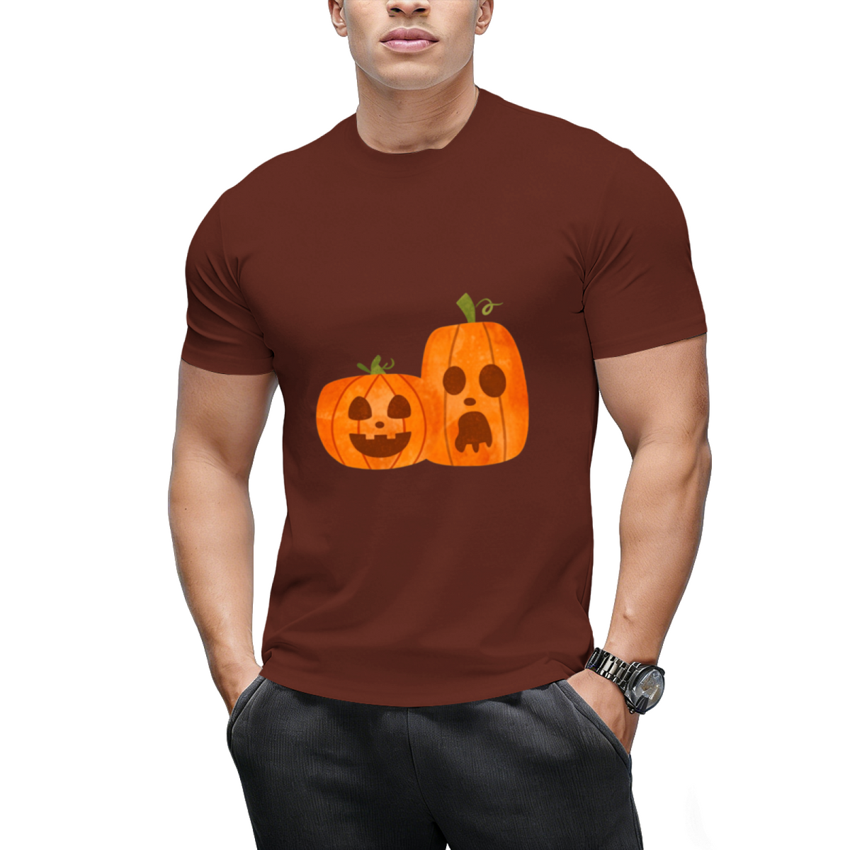 Spooky Pumpkins Graphic T-Shirt