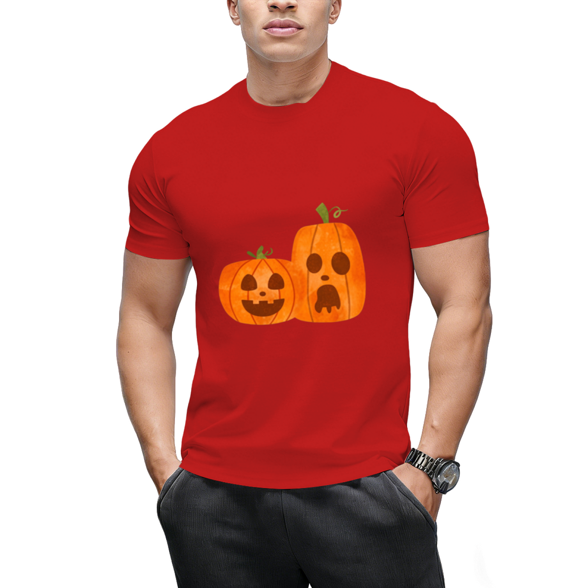 Spooky Pumpkins Graphic T-Shirt