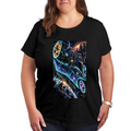 Starlit Whale Voyage Women's T-Shirt for Summer Getaways