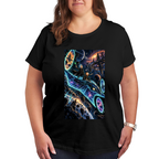 Starlit Whale Voyage Women's T-Shirt for Summer Getaways