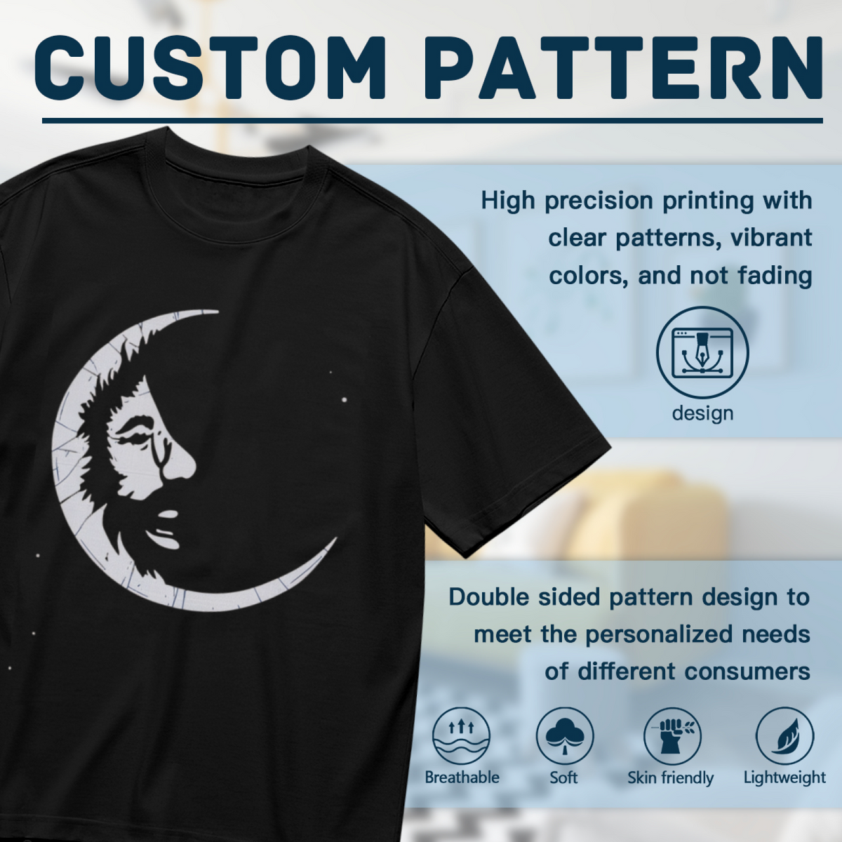 Grateful Dead Jerry Garcia - Jerry Moon graphic T-shirt product image