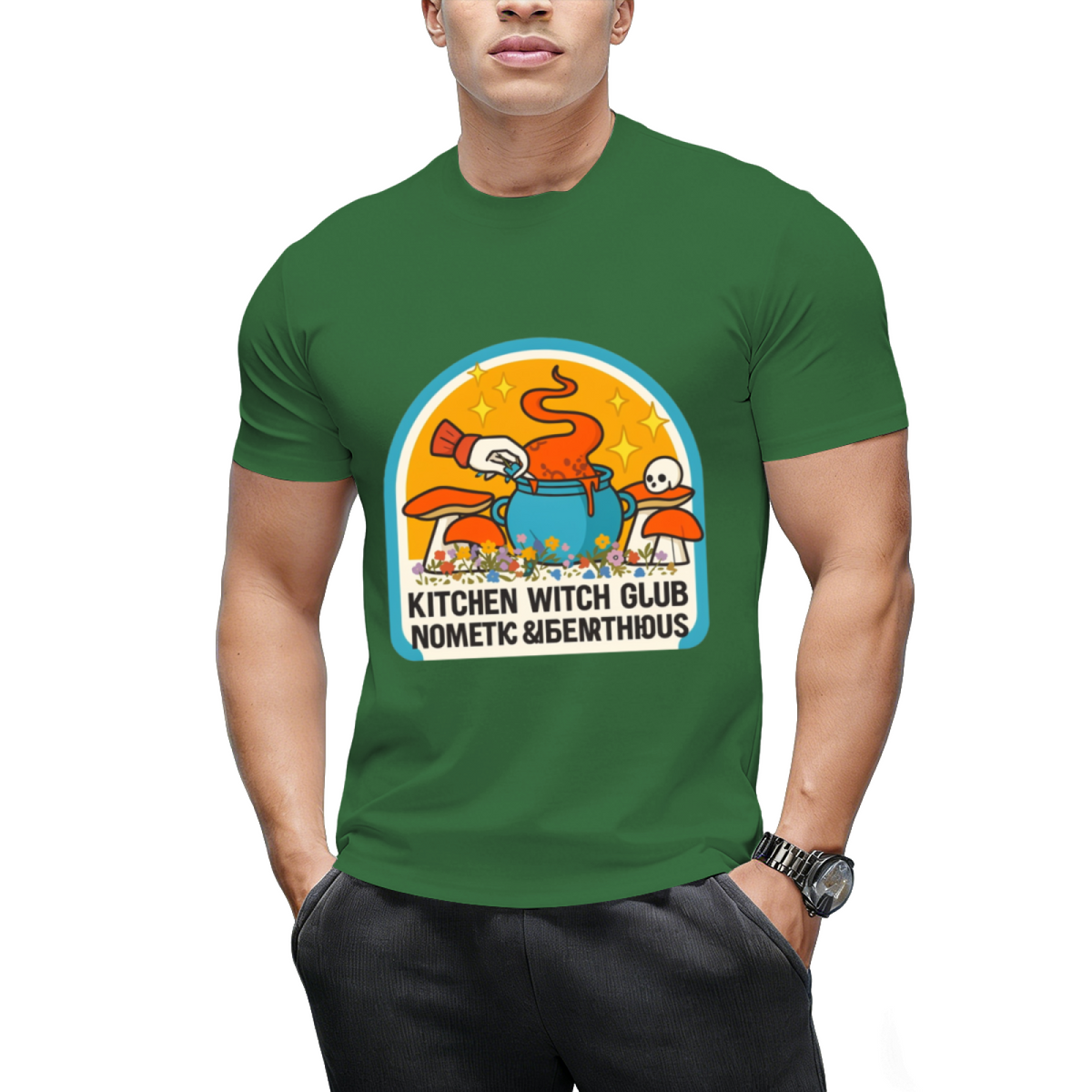 Kitchen Witch Cooking Club Graphic T-Shirt