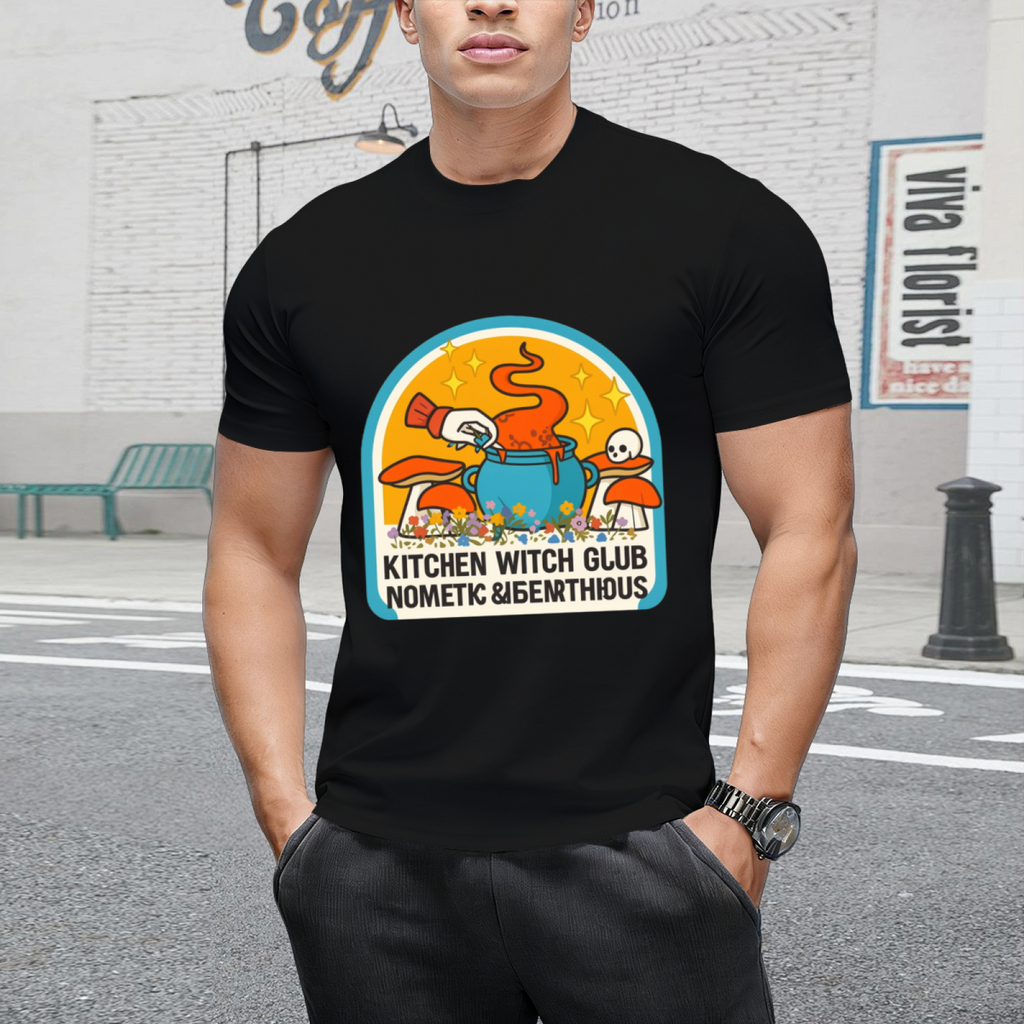 Kitchen Witch Cooking Club Graphic T-Shirt