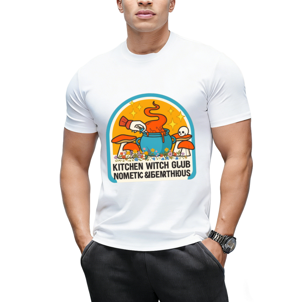 Kitchen Witch Cooking Club Graphic T-Shirt