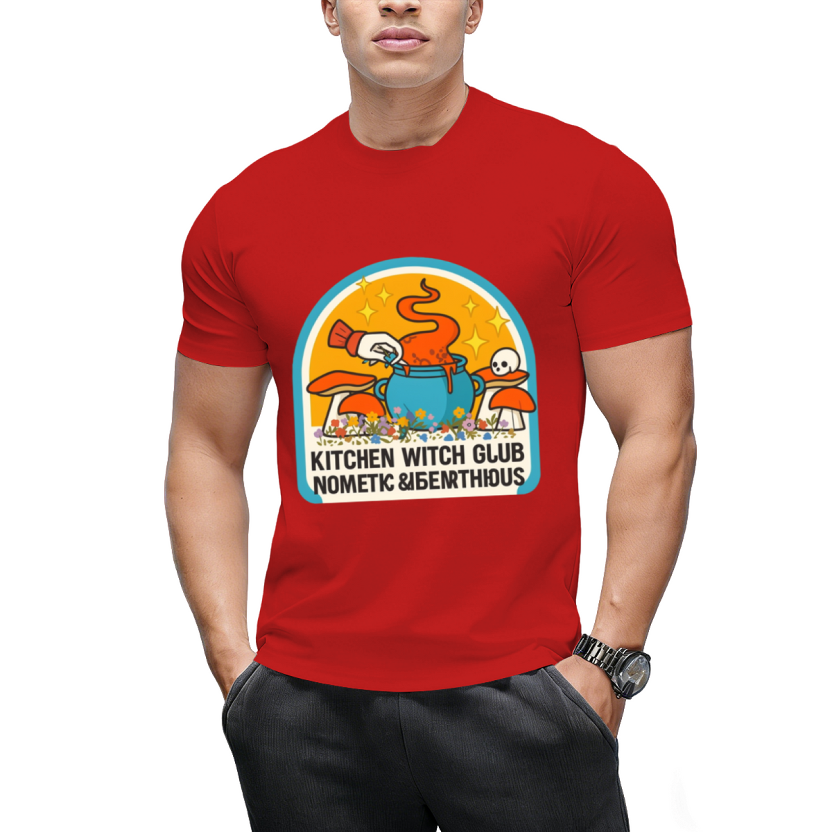 Kitchen Witch Cooking Club Graphic T-Shirt