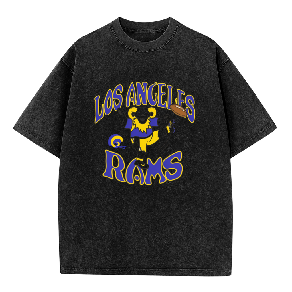 Product image of a washed graphic T-shirt featuring Grateful Dead cartoon character graphic