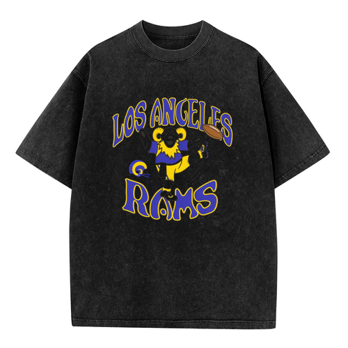 Product image of a washed graphic T-shirt featuring Grateful Dead cartoon character graphic