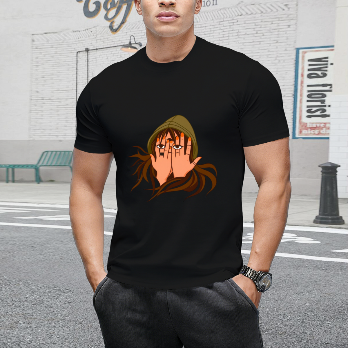 Three Eyed Alien Girl Graphic T-Shirt