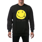 Artwork preview for Nirvana Happy Smiley Crewneck Sweatshirt