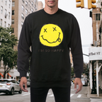 Artwork preview for Nirvana Happy Smiley Crewneck Sweatshirt