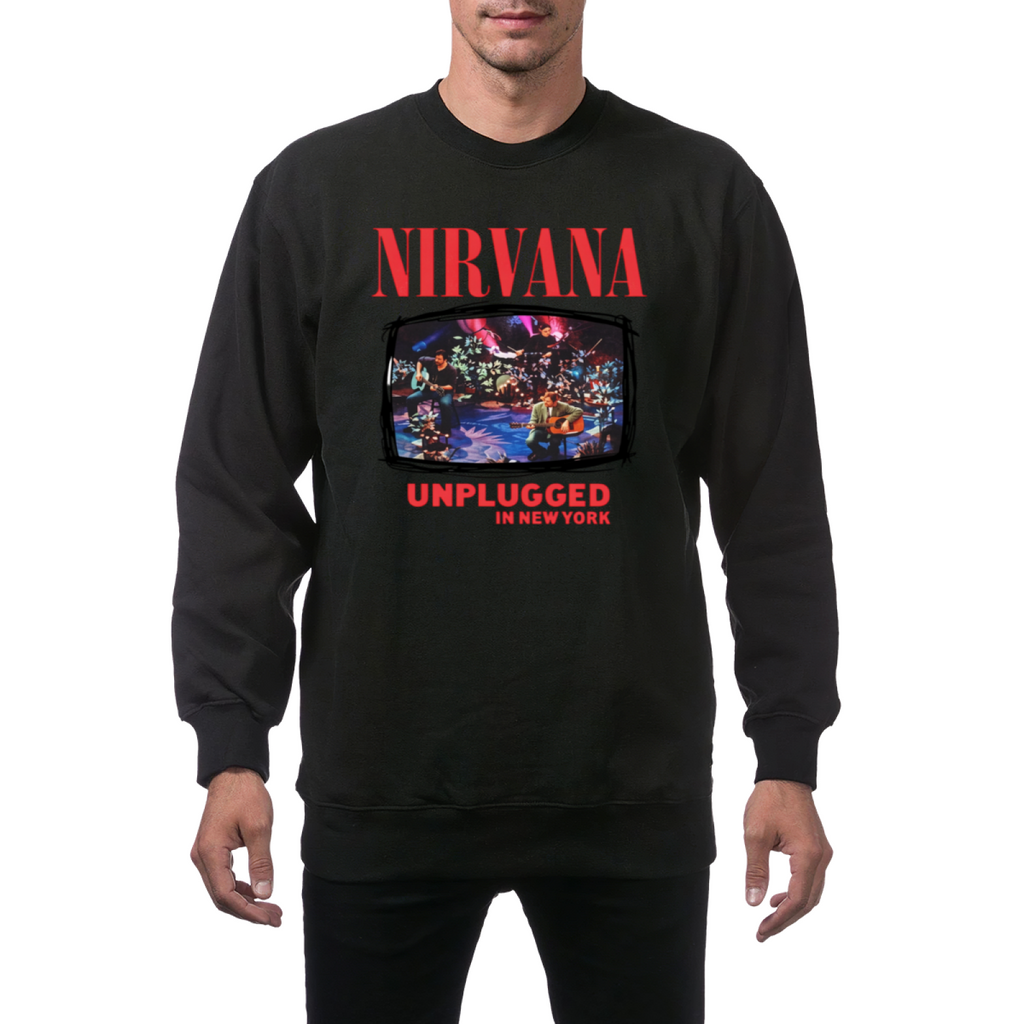 Artwork preview for Nirvana Unplugged in New York Crewneck Sweatshirt