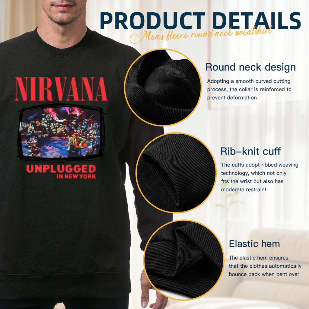 Artwork preview for Nirvana Unplugged in New York Crewneck Sweatshirt