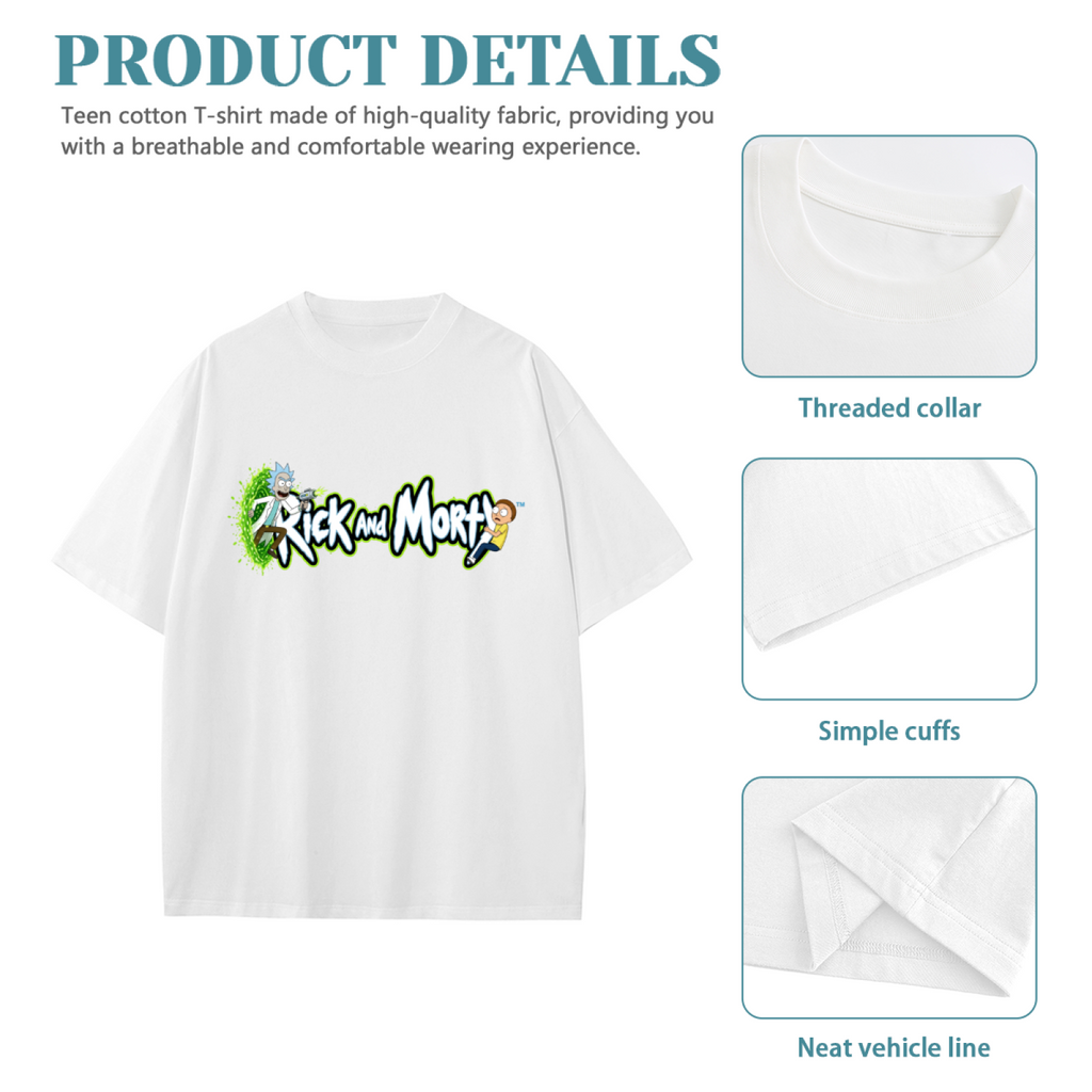 Green Portal Cartoon Art Kid's T-Shirt for Summer Days